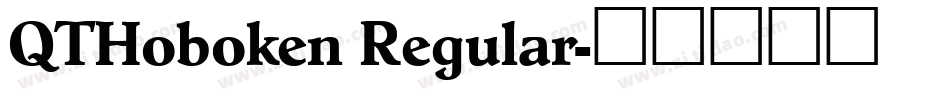 QTHoboken Regular字体转换